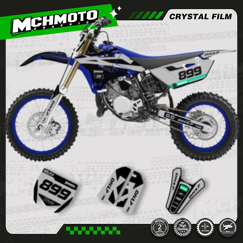 

MCHMFG Custom Team Motorcycle Decal Stickers Kit for YAMAHA 2015 2016 2017 2018 2019 2020 2021 YZ85