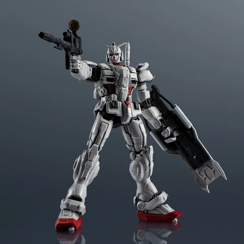 반다이 건담 유니버스 RX-78[G] 건담 EX 액션 애니메이션 피규어, 소장용 인형 조각상 장식 선물, 재고 정품