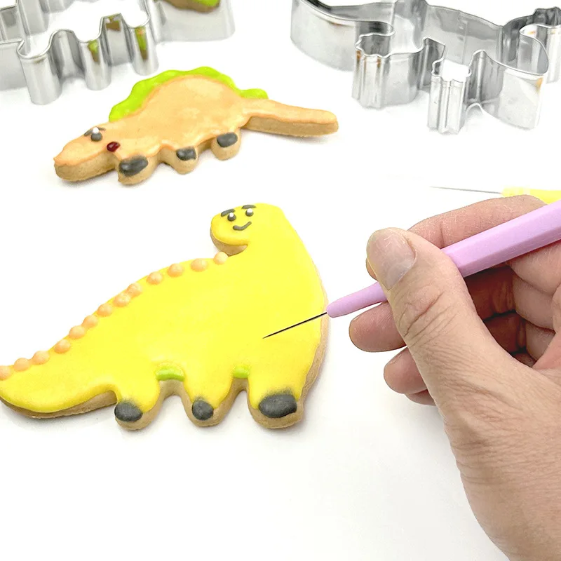 

1/10/20/50 Icing Biscuit Exhaust Needles Fondant Cookies Painting Mixing Needle 3D Modelling Tools Cake Decorating Mould Baking