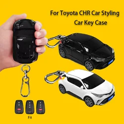 Car Styling for Toyota Prius Camry Corolla C-HR CHR RAV4 Prado 2018 2022 Smart Remote Car Key Case Cover Holder Fob Accessories