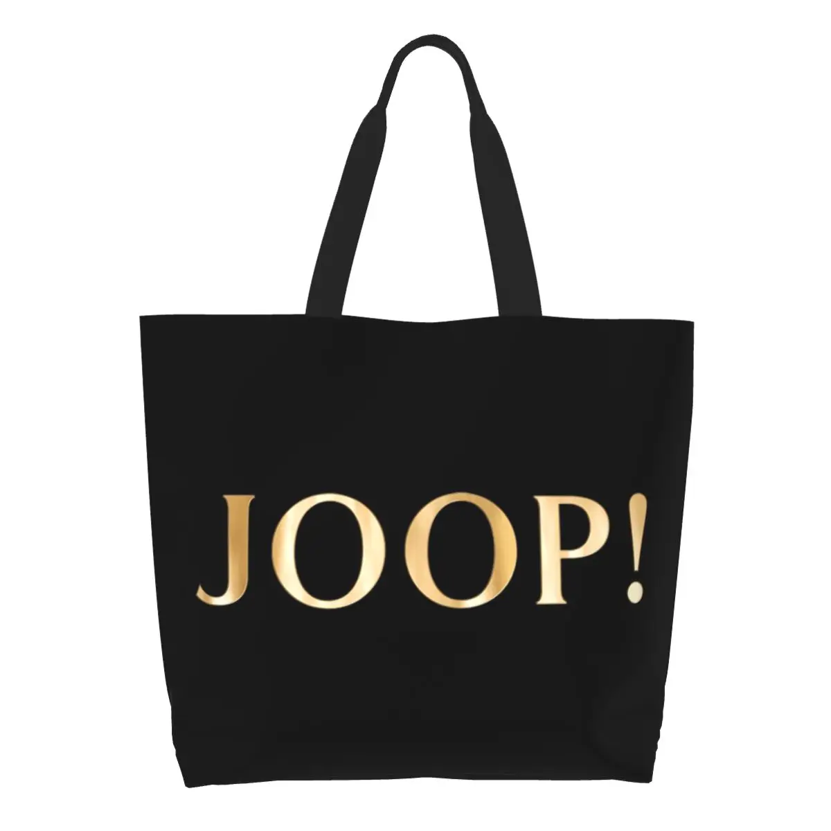 Custom Joops Logo Shopping Canvas Bag Women Portable Large Capacity Groceries Tote Shopper Bags