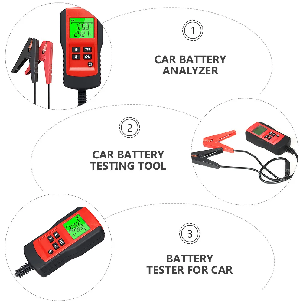 

Car Tester Analyzer 12V CCA5 9995 LCD Display Long Service Life ABS Material Testing Tool Workshop Equipment Car Supply