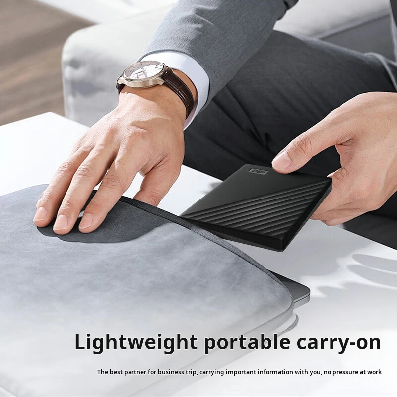 Disco rígido portátil Western Digital (WD) de 4 TB, USB 3.0, série My Passport, disco rígido mecânico de 2,5 polegadas, dispositivo externo