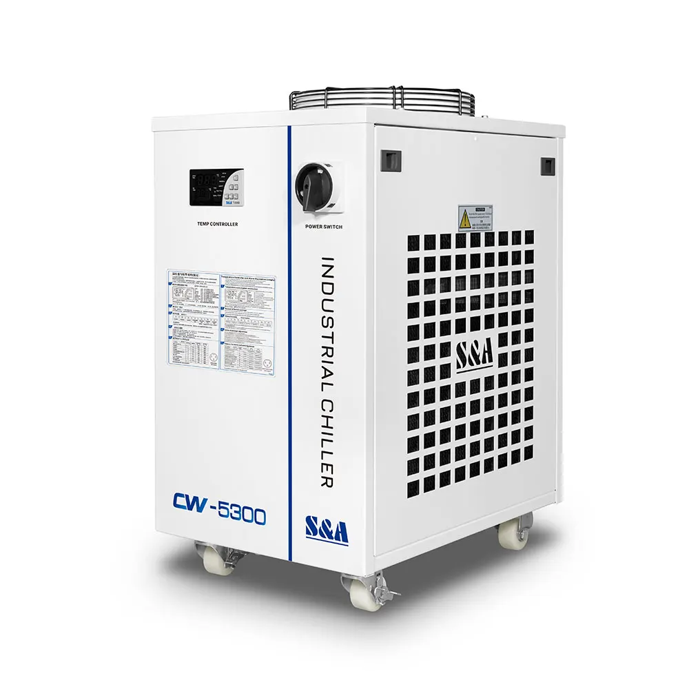 

S&A CW-5300BN Industrial Water Chiller (AC220V 60HZ) for Cooling 75W Semiconductor 18KW CNC Spindle or Welding Machine 1.13HP