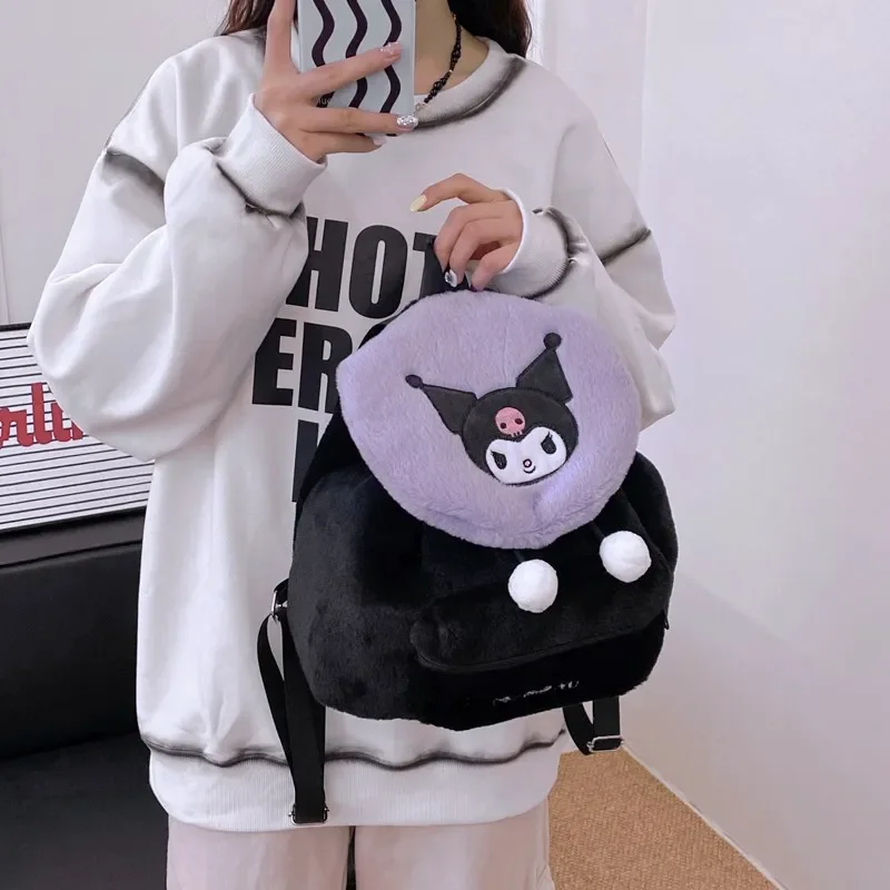 حقيبة ظهر للأطفال هالو كيتي كارتونية ماي ميلودي جيرل حقيبة مدرسية حلوة ذات سعة كبيرة حقيبة دمية سينامورول للنساء حقيبة سفر #3