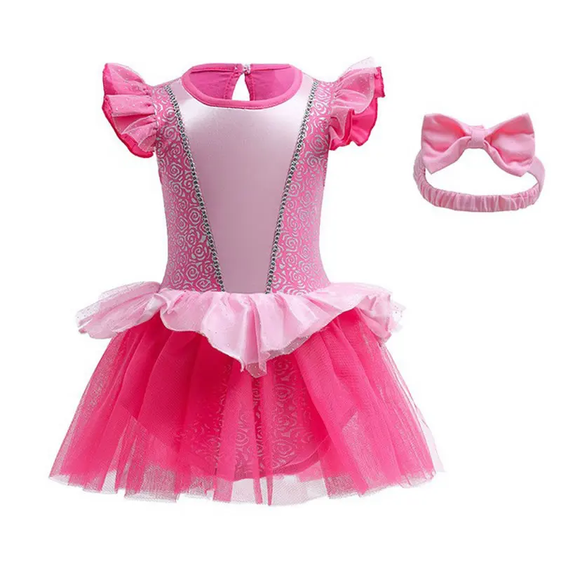 

Halloween Costume For Baby Girl Lace TUTU Dress Romper Christmas Newborn Infant Bow Headband+Bodysuit Clothes