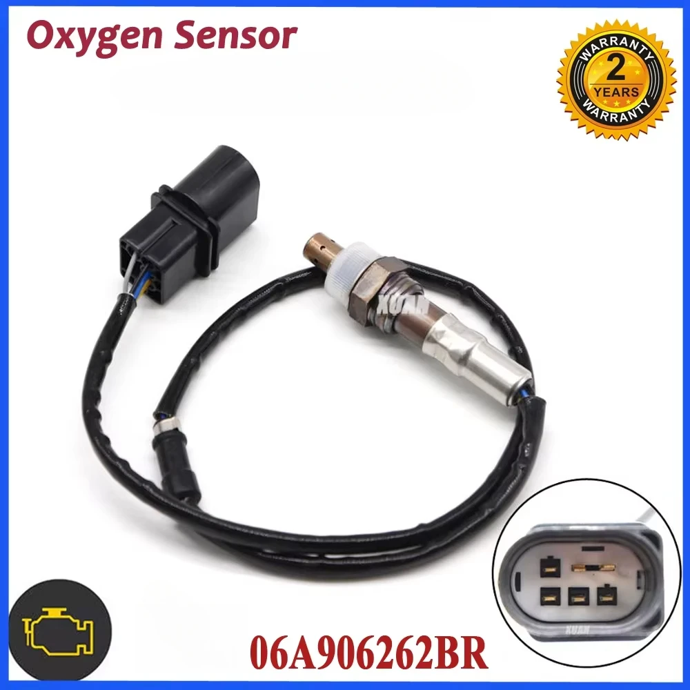 5Wire Lambda O2 Oxygen Sensor 06A906262BR For Volkswagen Caddy Box Caddy Estate Golf Plus Hatchback Plus V Touran MPV 1.6L