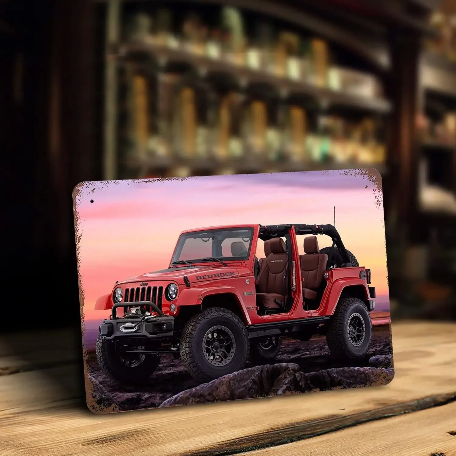 jeep wrangler car Metal Signs wall decor Vintage Tin Signs Captain Metal Poster Decor for Bar Pub Club Wall Decoration