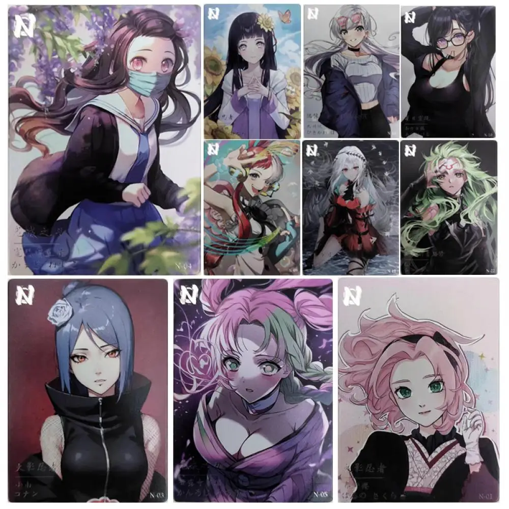 

Anime Goddess Story Kanroji Mitsuri Yamato Makima Uta Gokou Ruri Rem Haruno Sakura collection card Christmas birthday gift