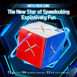 [JudyCube] Moyu REDI Cube Magnetic Ball Core Magic Speed Cube Stickerless Super Moyu Redi ball Magico Puzzle