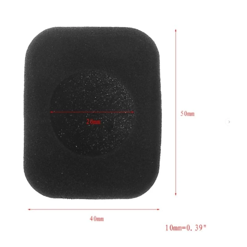 E8BA 1 Pair Sponge Ear Pad Foam Earpad Cushion For Form 2 Earphone Replacement