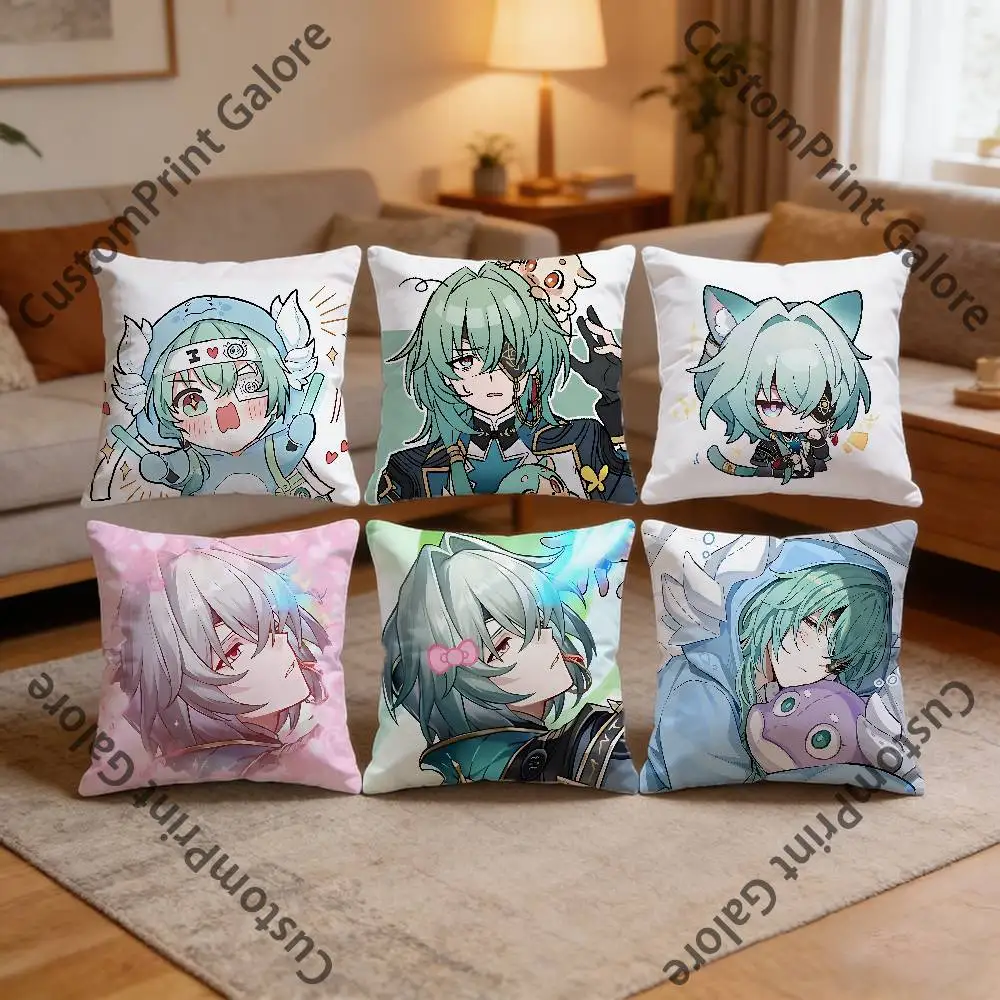 

Anaxa HSR Square Throw Pillow Cover Multiple Sizes Soft for Sofa Bedroom Living Room Home Decorative