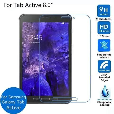 삼성 갤럭시 탭 액티브 3 2 8.0 Active3 T570 T575 Active2 T390 T395 태블릿 화면 보호 필름 용 강화 유리