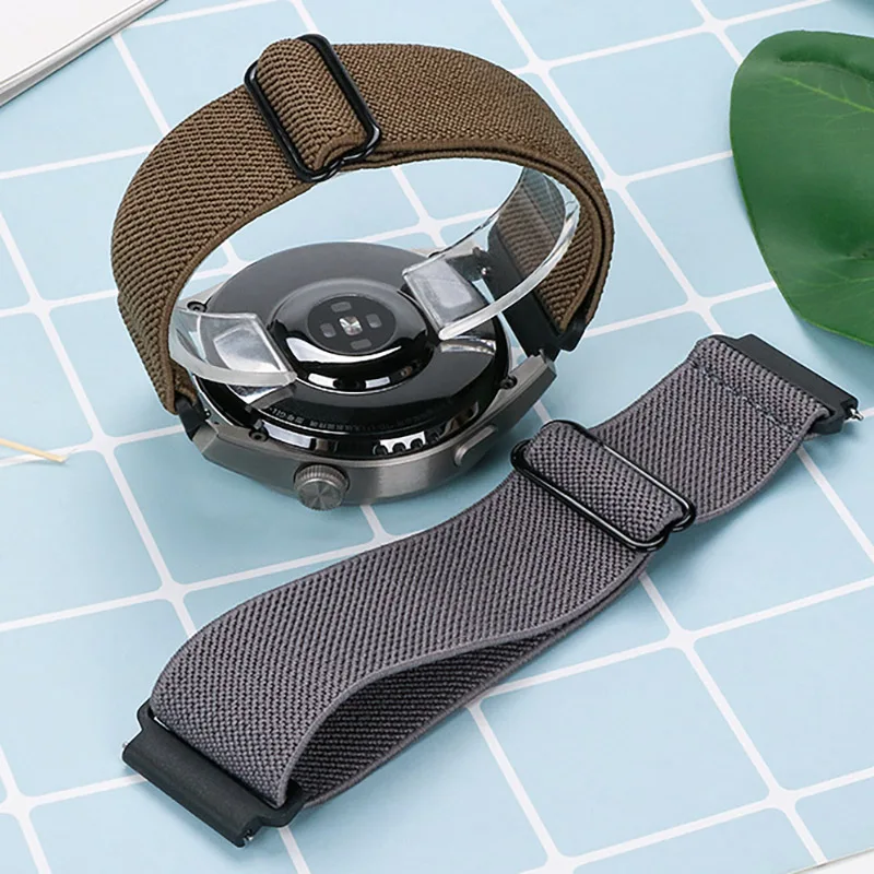 Nylon Elastic Band for Fossil Gen 6 5 44mm Sport Strap for Fossil Gen 5 Carlyle HR/GEN 5 LTE 45mm Replacement Bracelet 22mm Belt