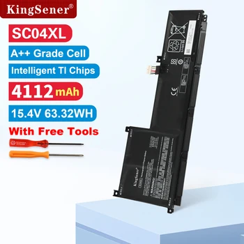 KingSener HP Envy 14-EB0376NG 시리즈용 노트북 배터리, HSTNN-IB9R M07392-005 M08254-1C1 SC04063XL, 15.4V, 63.32Wh