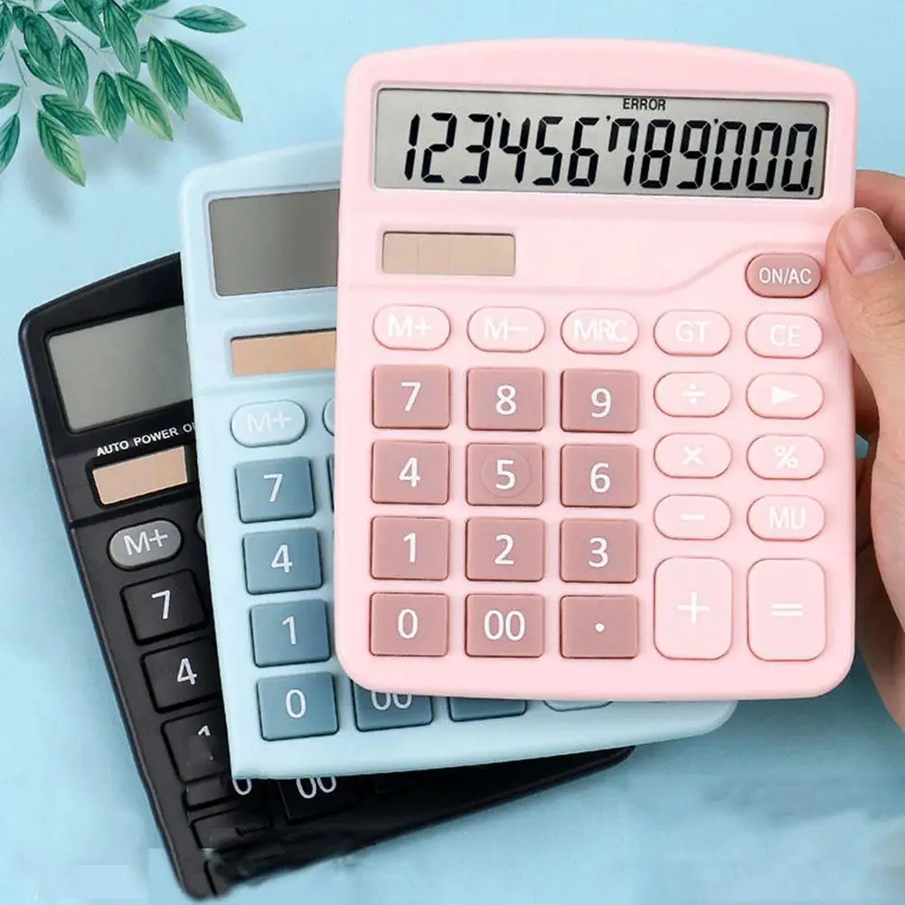 Desktop Calculadora eletrônica, 12 dígitos, Solar, Computador, Estudante, Financeiro, Escritório, Escola, Casa, Grandes calculadoras, Área de trabalho, Q, U1B0