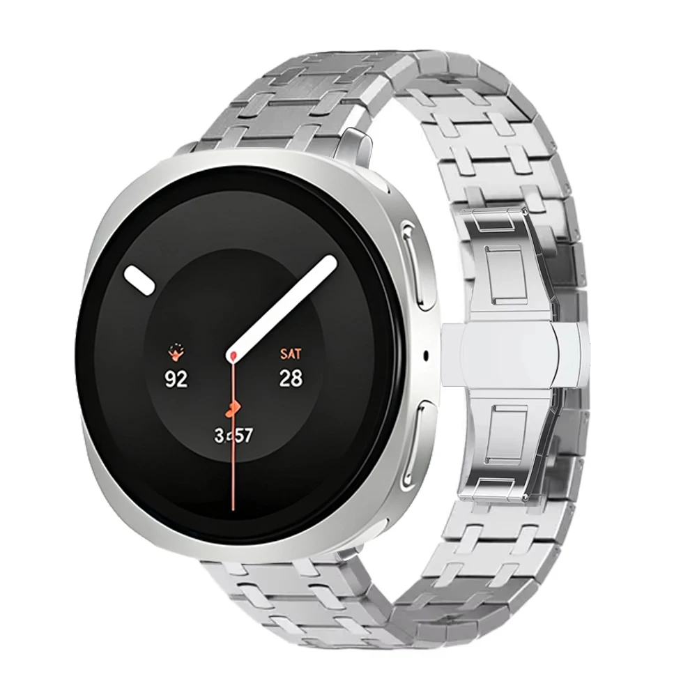 Luxury Stainless Steel Smart Watch Strap For Samsung Galaxy Watch 8 Classic 46mm 9 8 40mm 44mm Correa Bracelet For Galaxy Ultra2