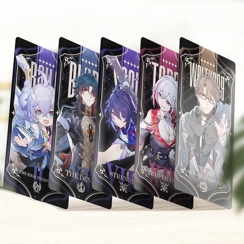 22 Sheet/Set HOT Game Honkai Star Rail HD Tarot Cards Photocards Postcards Kafka DanHeng Blade JingLiu Fans Collections Gifts