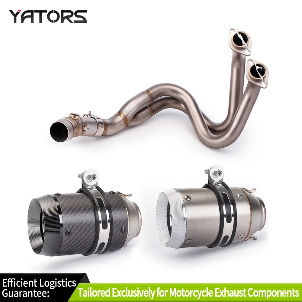 

Exhaust System For Kawasaki Ninja 650 Z650 2012-2022 Full Exhaust System Muffler Pipe Carbon