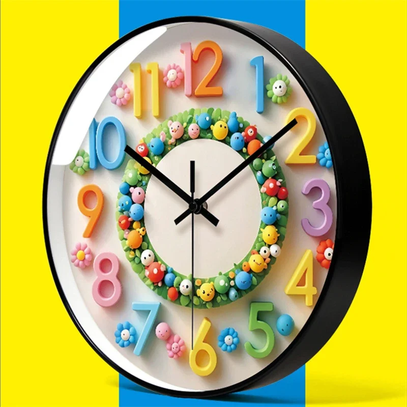 2025 Colorful Simple Wall Clocks Creative Nordic Modern Wall Decor Clock Mute Slilent Quartz Wall Clocks Home Decoration Clock