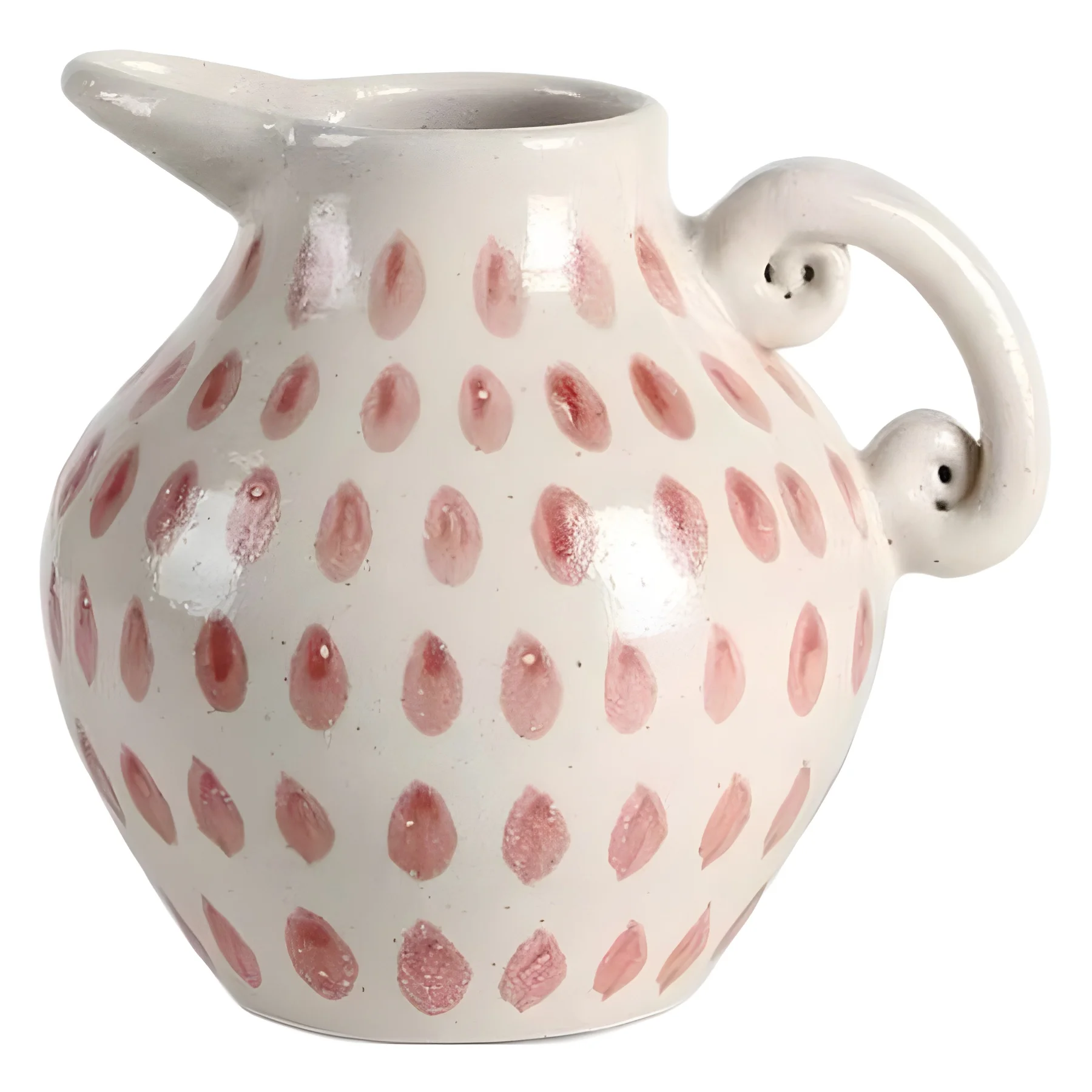 Hand painted ceramic vase, living room flower ware ornament, entrance decoration
