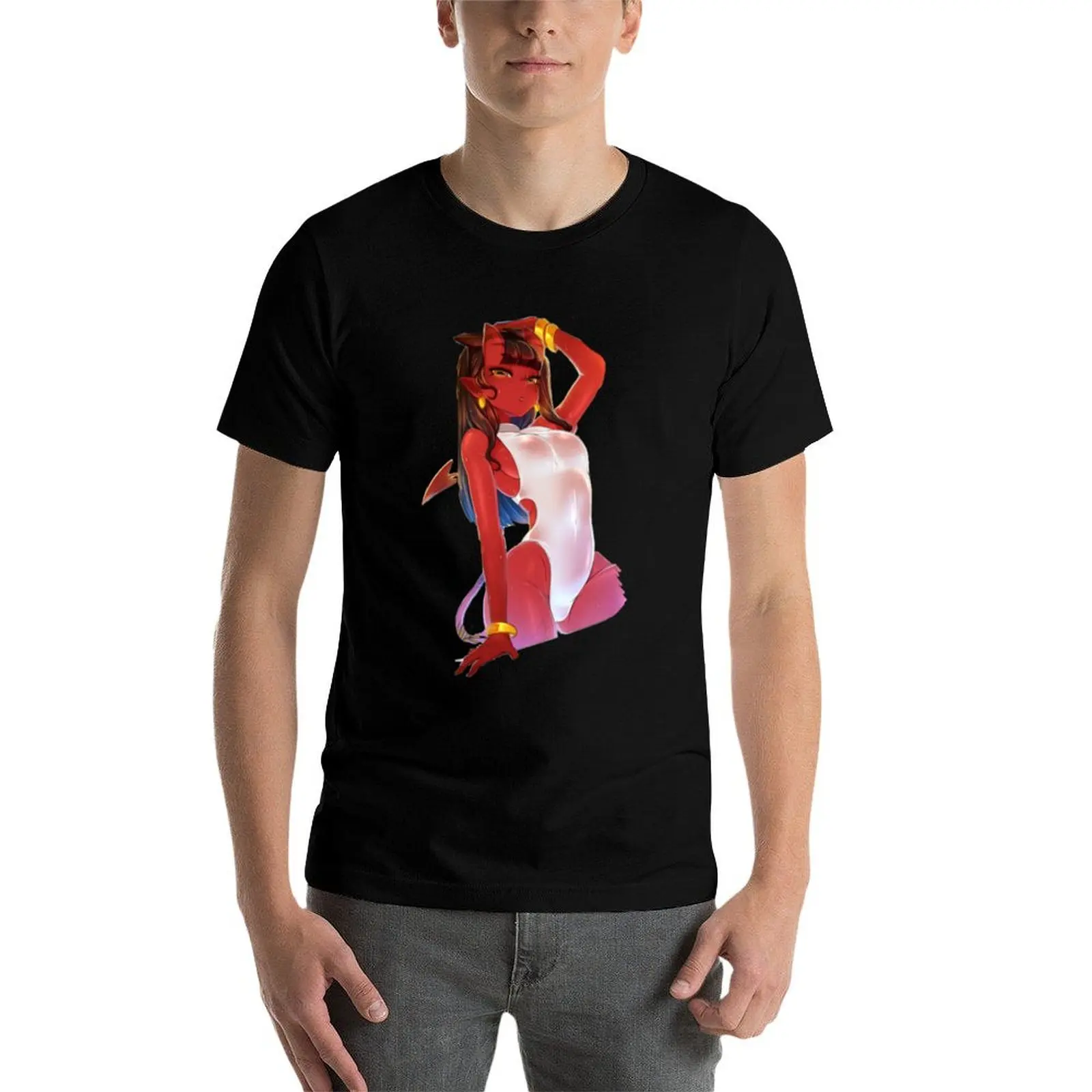 Picture 5: Hot Devil Succubus T-Shirt Plus Size Basic Short Sleeve Top