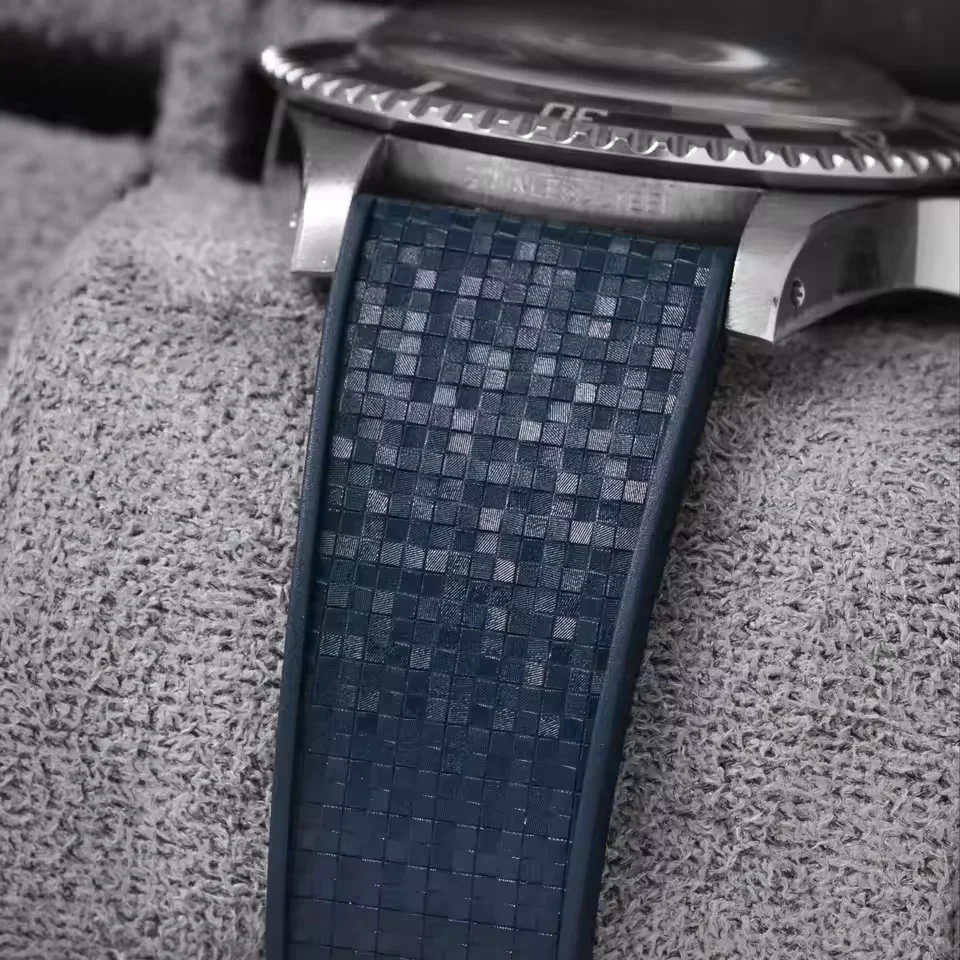 CTS FKM Rubber Watch Strap 16mm 18mm 19mm 20mm 21m 22mm 23mm 24mm for Cartier Rolex Datejust With Folding Buckle Waterproof