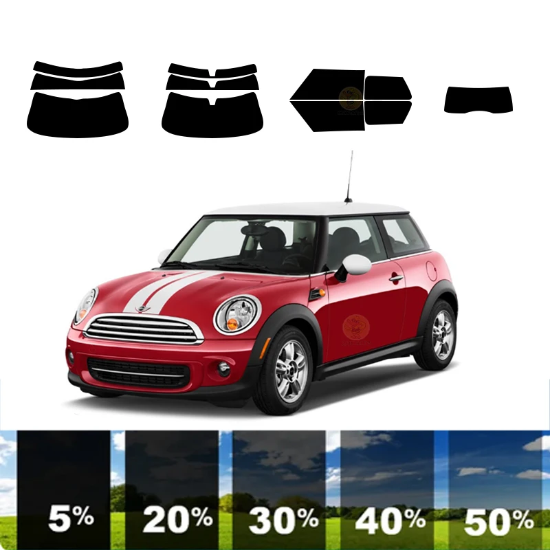 

precut Removable Window Tint Film For Car 100% UVR 5%-35%VLT Heat Insulation Carbon ﻿For MINI COOPER GP 2 DR COUPE 2002-2011