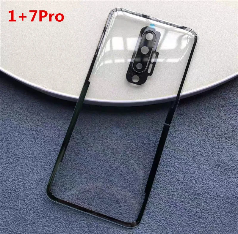 Housing For Oneplus 9 Pro 9R 7T 8T 8 7 Pro One Plus Battery Back Cover Transparent Repair Rear Clear Glass Door + Camera Lens