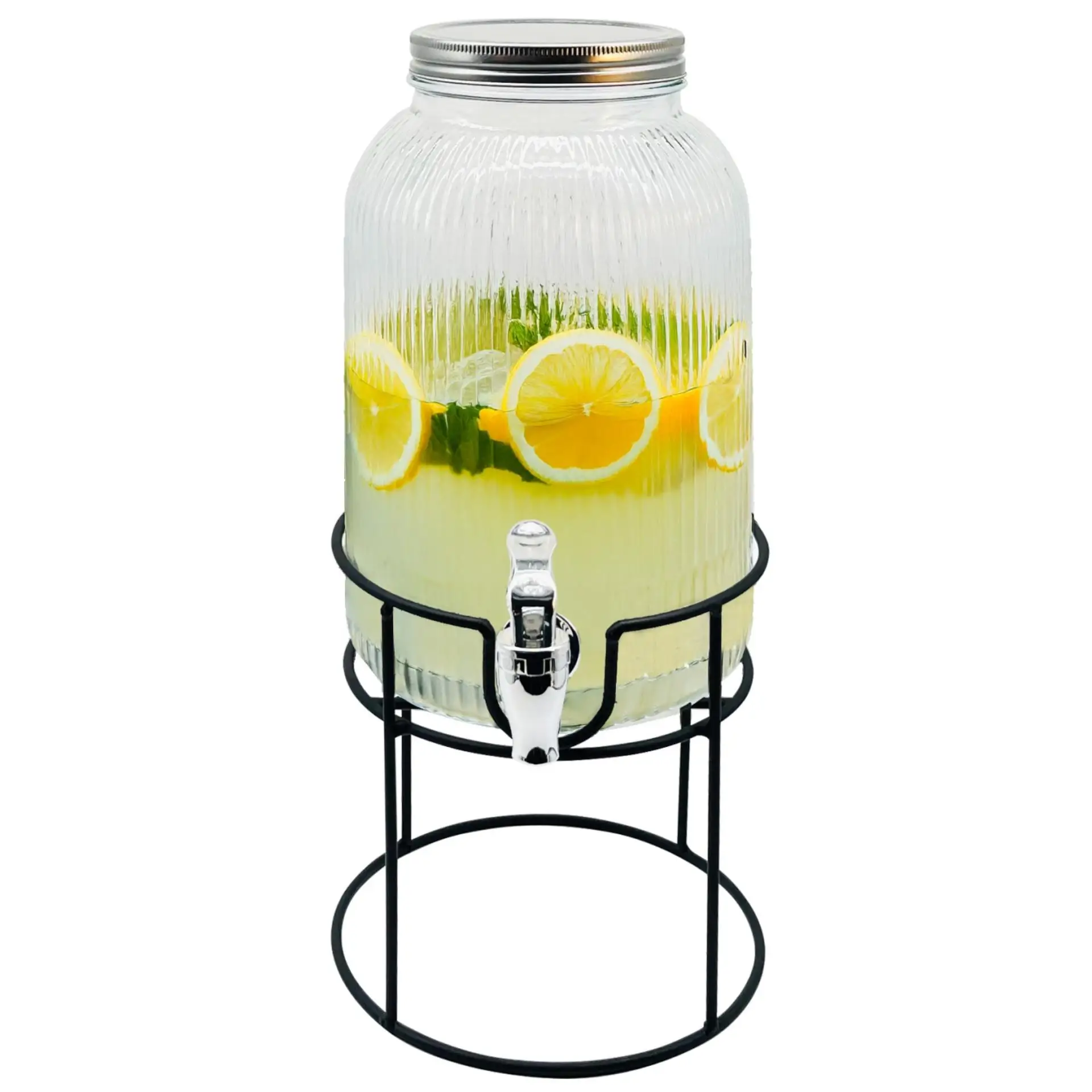 Drankpot met halslijn 4L - Elegant drankserveerglas, hoge kwaliteit en stijl voor uw tafel