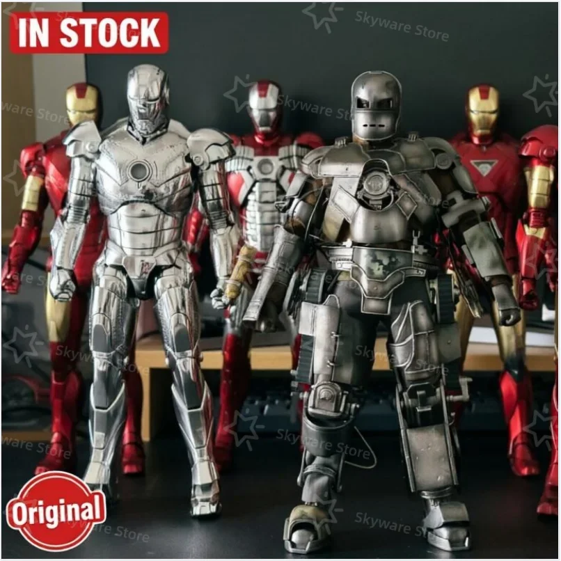 

100% Original LED FondJoy Iron Man MK3 MK6 MK50 MK43 DIY Toys Action Figure Tony Stark Collection Anime Model Kids Gift IN STOCK