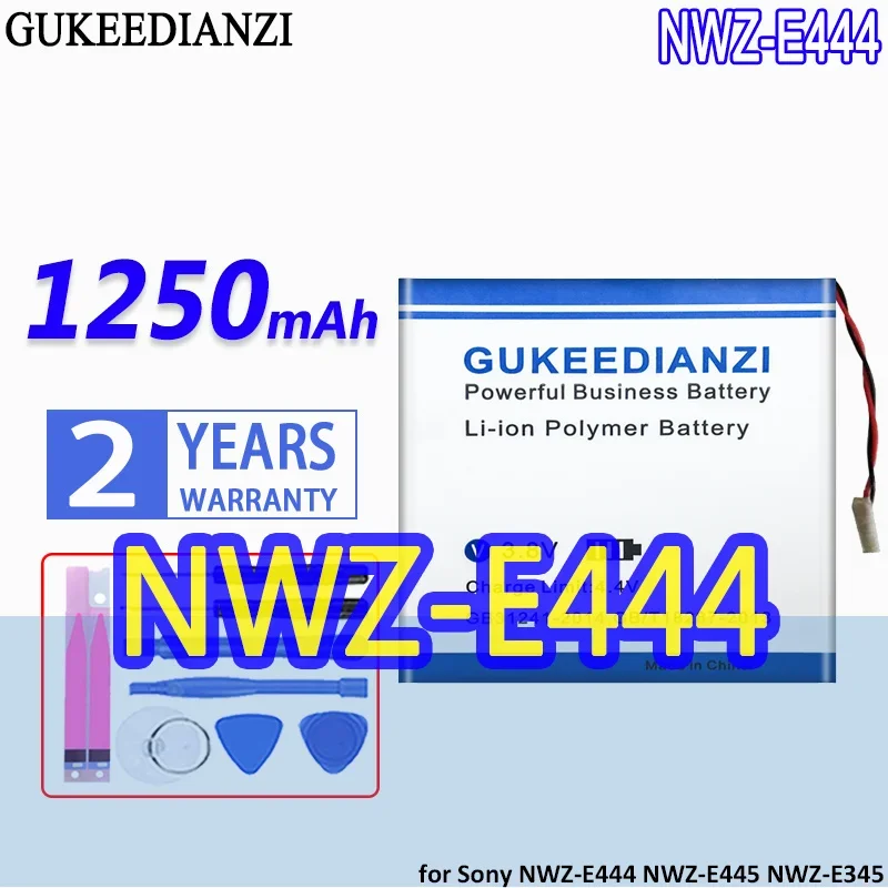 GUKEEDIANZI Battery 1250mAh for Sony NWZ-E444 NWZ-E445 NWZ-E345 NWZ-WH303 E373 E383 A864 A865 LIS1425HNPC SRS-BTV5 NWZ-E344