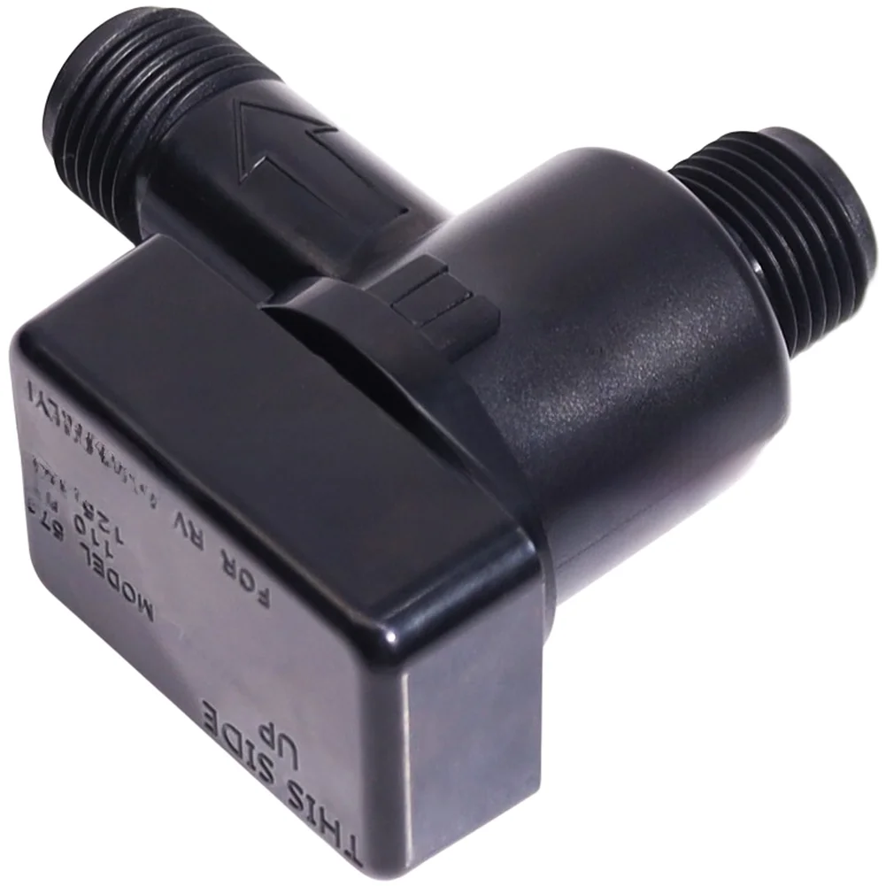 Black Plastic Vacuum Check Valve 72.6mm For RV Swimming Pool Water Flow Control Fittings Accessory Wholesale