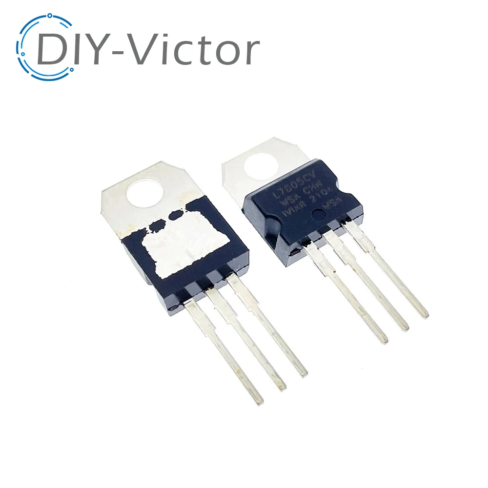 10pcs L7805CV LM7805 L7805 7805 Voltage Regulator IC 5V TO-220 make in china