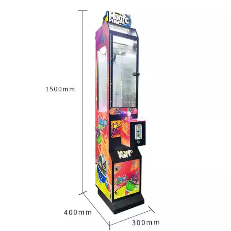 clip doll single vertical coin scanning code commercial gift game machine