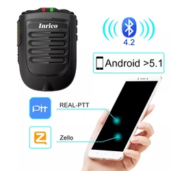Anysecu BT 4,2 version drahtlose Mikrofon für F22 4G-W2PLUS T320 3G/4G Radio REALPTT ZELLO unterstützung Wireless handheld Mikrofon
