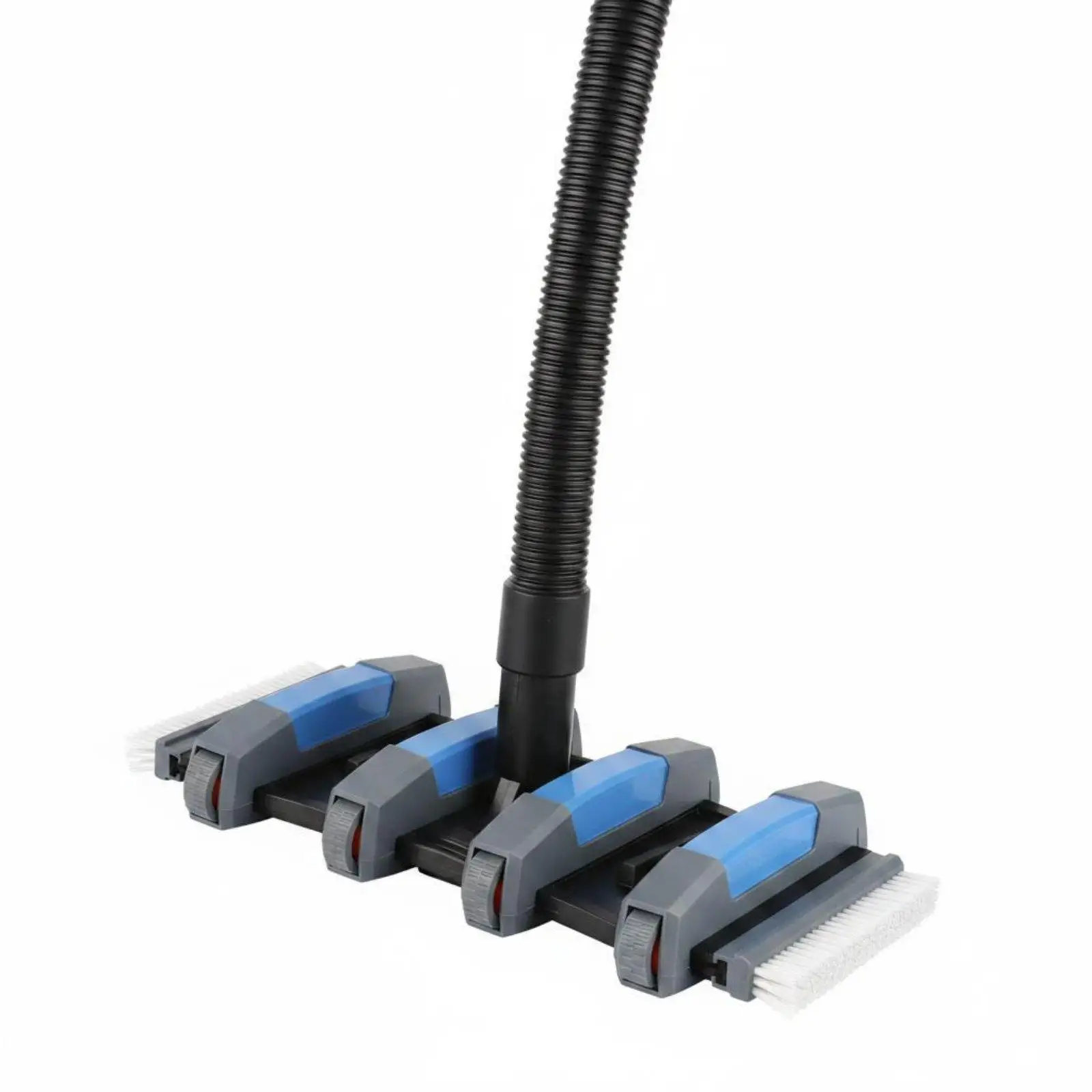 Pool Brush Head Vacuum Cleaner with Side Bristles Strong Suction for Rechargeable Home Pool Maintenance