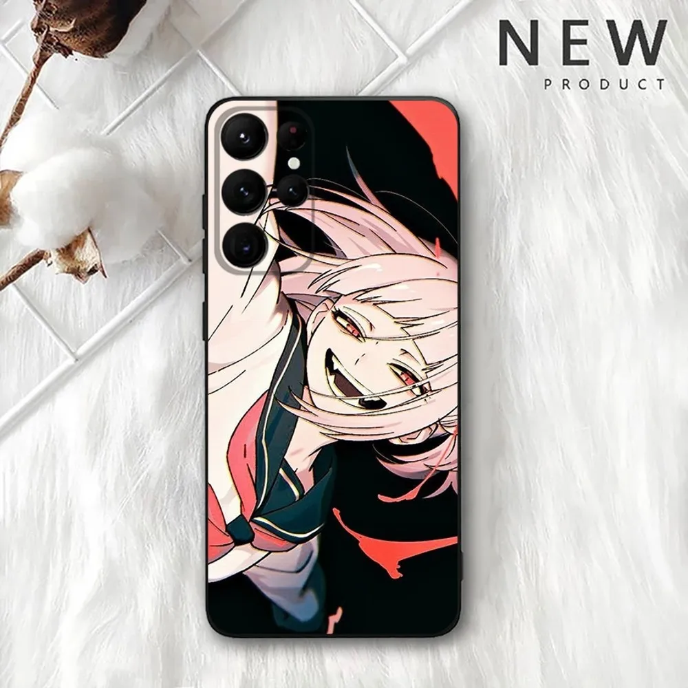 My Hero Academia Himiko Toga Etui na telefon do Samsung Galaxy A20, A21s, A22, A31, A32, A52, A53, A72, 73, A80, A91 Miękki czarny pokrowiec