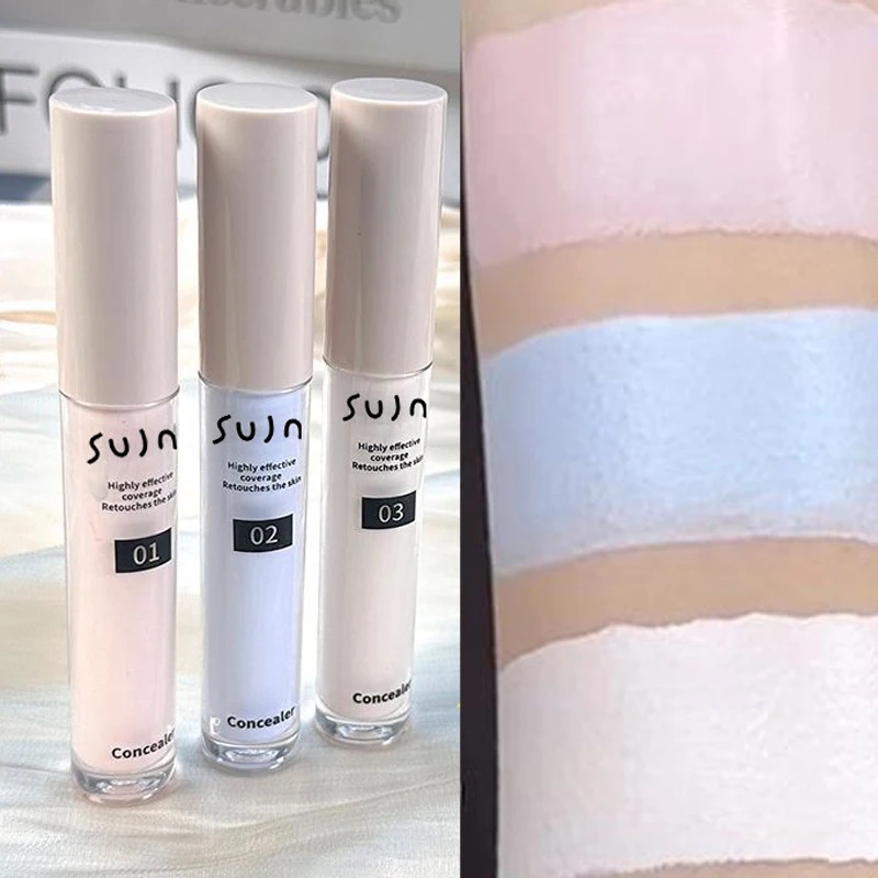Flüssiger Aufhellender Hochglanz-Concealer-Stift Langanhaltend Feuchtigkeitsspendend Gesichtskonturierung Volle Abdeckung Fleckenkorrektur Hautton-Make-up – Detail 2