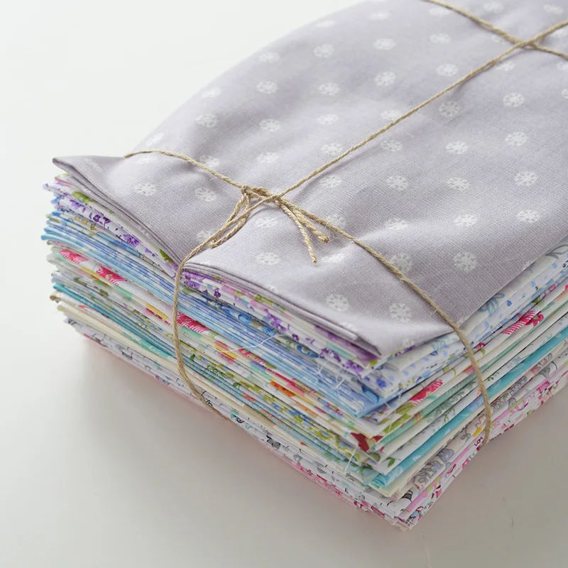 50pcs Cloth shredded cloth pure cotton fabric cartoon hand DIY craft novice patchwork cloth group cloth head