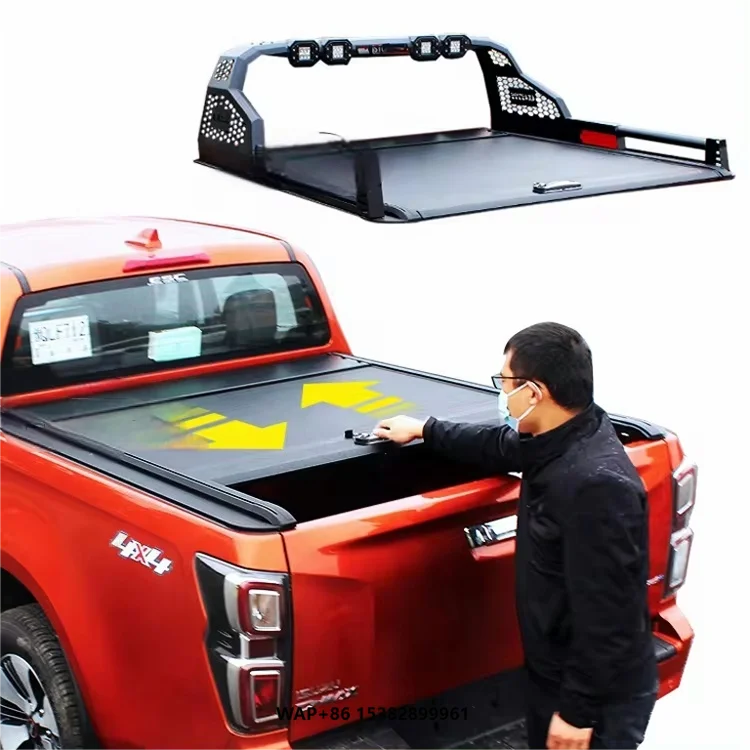 Super September Promotion 4X4 Pickup Roller Lid Manual Roller Shutter Cover Tonneau Cover for Triton HILUX REVO