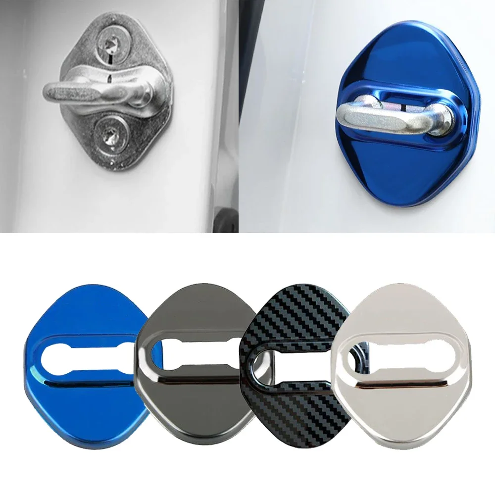 Car Door Lock Buckle Cover Anti-rust Cover Decoration Stainless Steel for Honda Civic CR-V Accord Fit/Jazz Passport Odyssey
