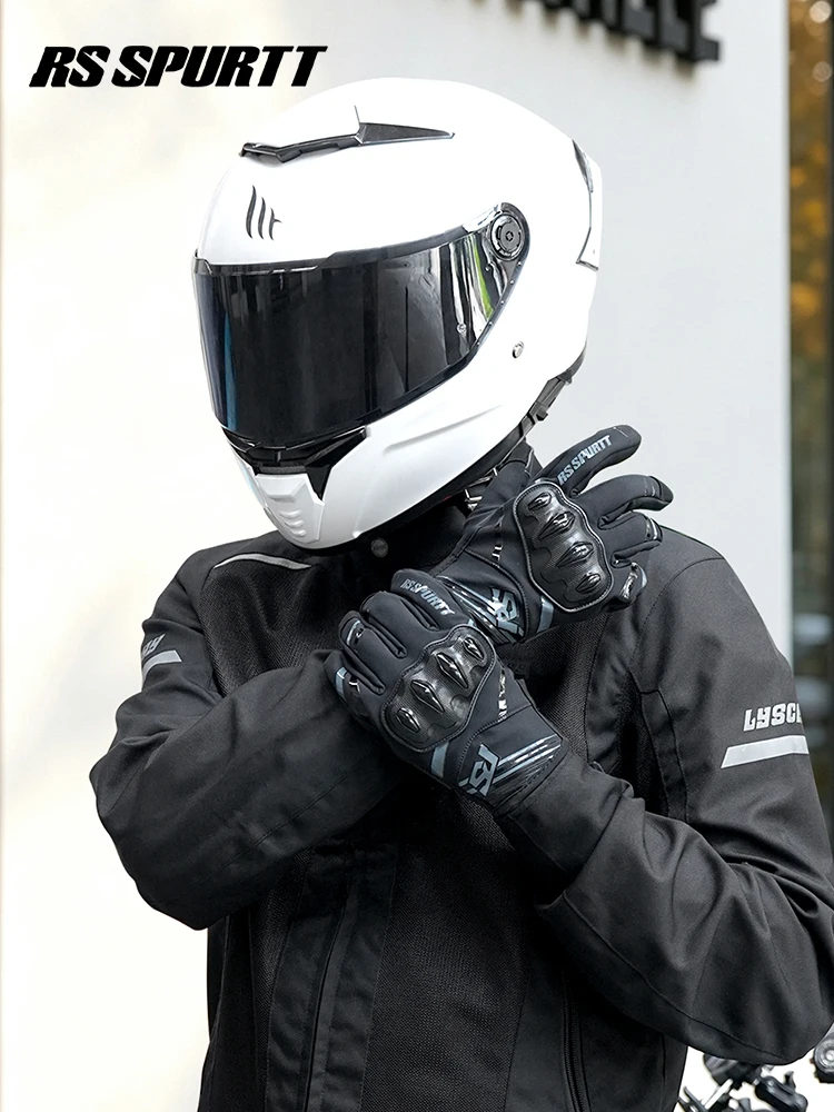 RS RS Waterproof Commuting Motorcycle Gloves Touchscreen Anti-Slip Full Finger Travel Riding Gear Gloves for Men Women - Aliexpress Deal