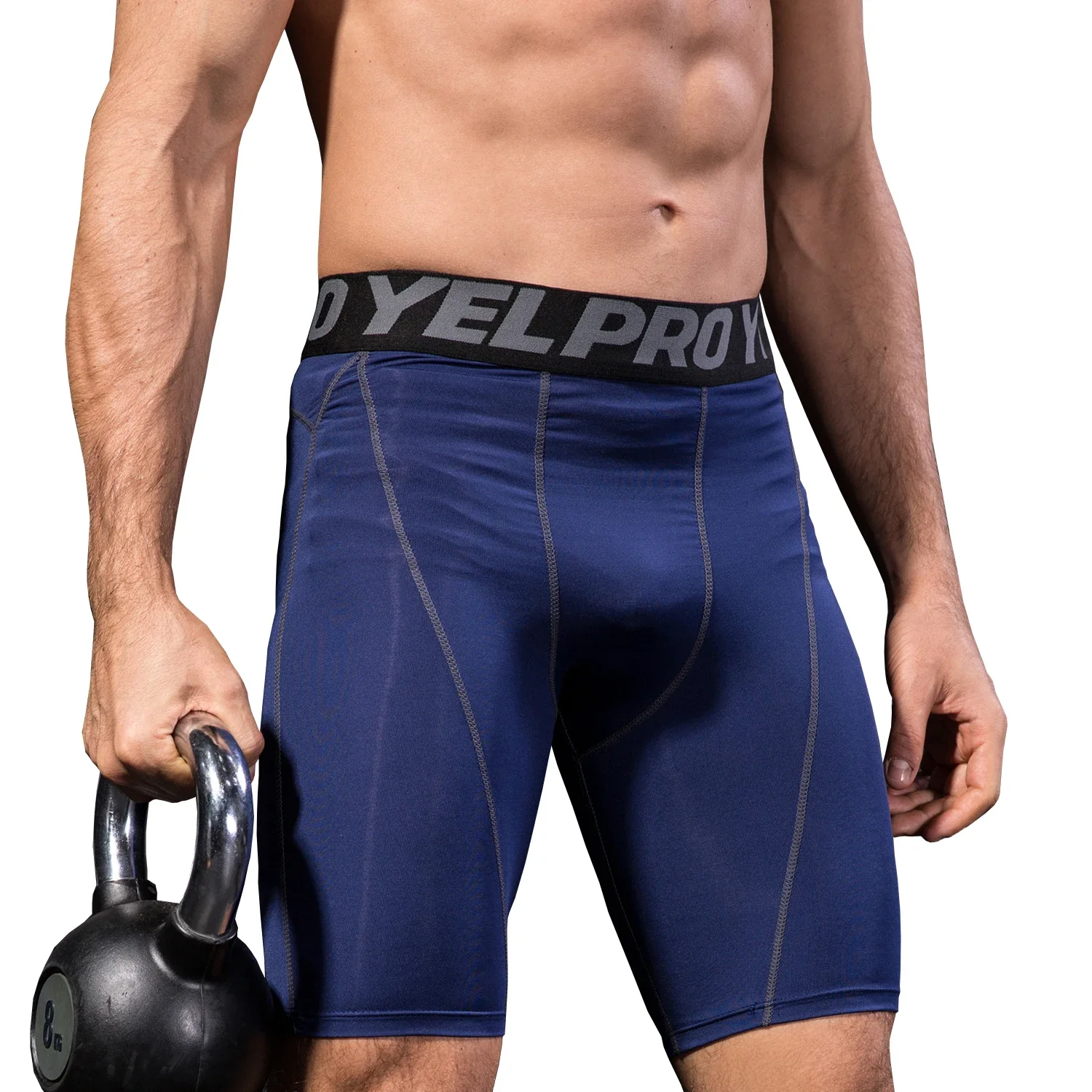 Compression Men Tights Fitness Elastic Men Running Shorts Quick Dry Fit running Leggings Gyms Shorts New Sport shorts