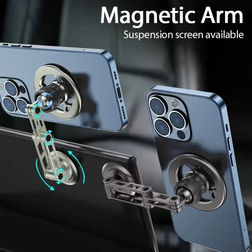 360° Rotation Car Phone Holder Instrument Panel GPS Stand For Magsafe iPhone 16 15 14 13 12 Pro Max Samsung S24 S23 Xiaomi Mount image 5
