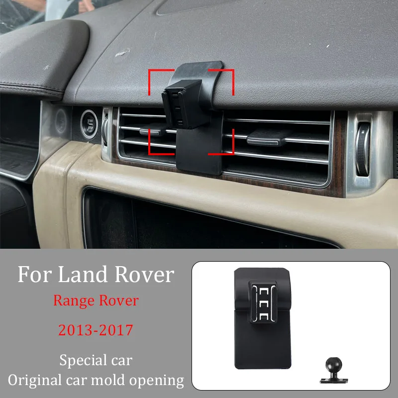 Car Phone Holder For Land Rover Range Rover 2013-2017  Wireless Charger Automatic Clamping 360° Rotating Navigation Bracket