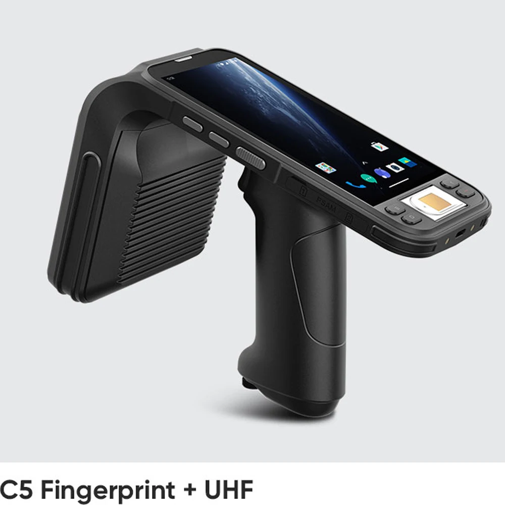 Imagem -02 - Android Pda Handheld Barcode Scanner Terminal Android Robusto Uhf Rfid Reader Antena Móvel Terminal Portátil Industrial Leitor de Impressão Digital 6