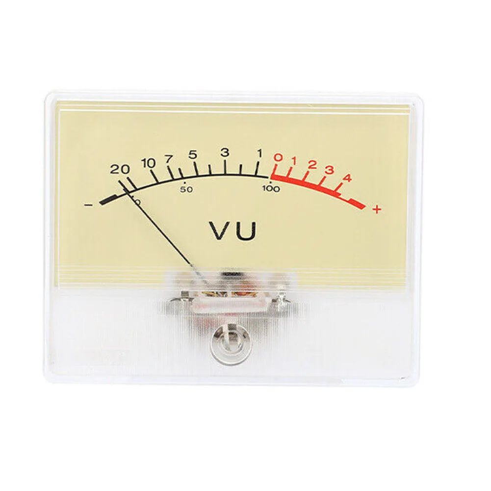 1PC VU Meter Head TN-90-8735 High Accuracy DB Amp Level VU Meter Header With Light Bulb Instrument Parts Accessories