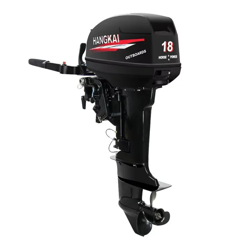

Wholesale HANGKAI 2 Stroke 18hp Outboard Motor Stand Marine Engines Inboard Fishing Boat For Sales