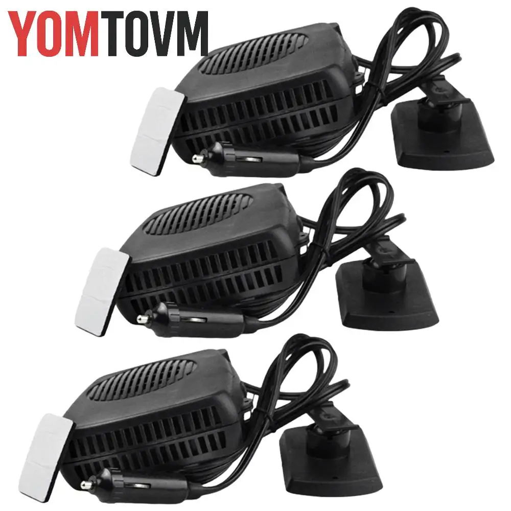 1Pc Black 200W 12V Car Heater Defroster For Sedan SUV Truck Universal Car Accessories Exterior Reflective Trim Stickers